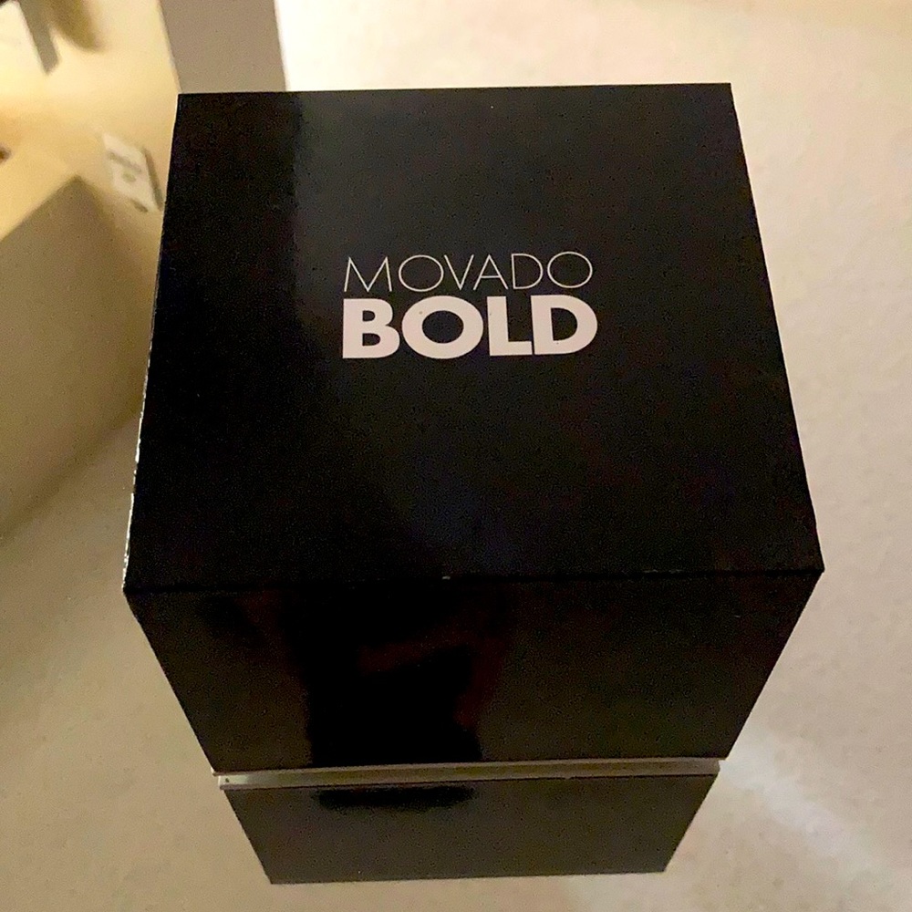 Movado Bold Swiss Amorosa SS Bangle Watch